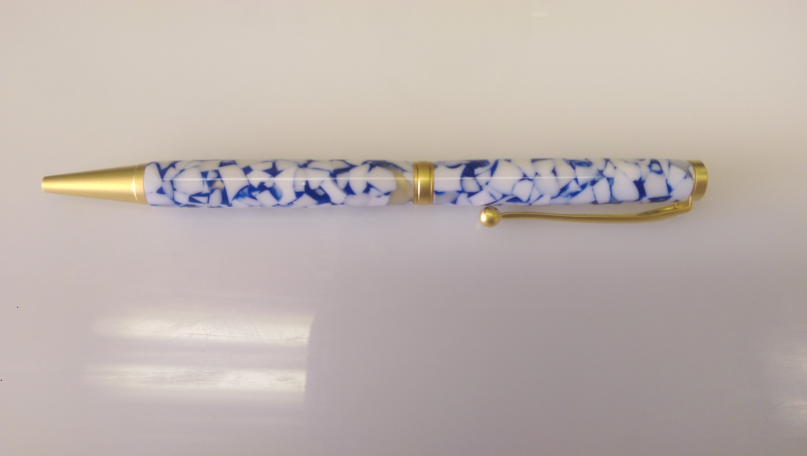 Funline Pen in Blue/White Crush